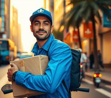مندوب توصيل في الشارقة