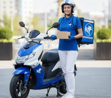 مندوب توصيل الفروان يقدم خدمات توصيل سريعة في الإمارات