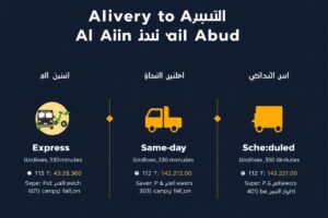 أنواع خدمات توصيل من العين الى ابوظبي