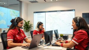 فريق خدمة العملاء في شركة الفروان للتوصيل