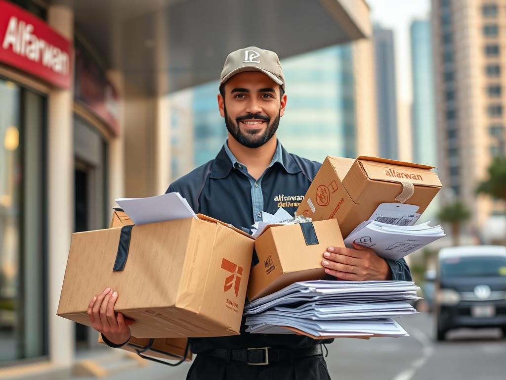 مندوب توصيل الفروان يقدم خدمات متنوعة للشركات والأفراد