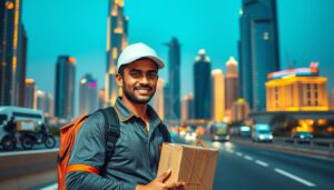 مندوب توصيل سريع دبي