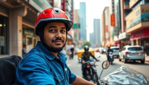 مندوب توصيل مستقل دبي